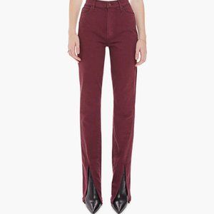 NWOT Mother The Rascal Sliced Up Heel Jeans in Play Date. Sz: 25